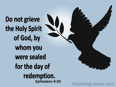 Ephesians 4:30 Do Not Grieve the Spirit (blue)